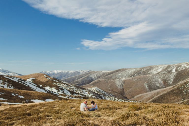 lifestyle family portrait session snowy mountains epic scenery
