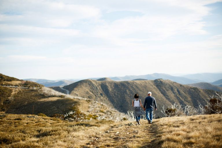 lifestyle family portrait session snowy mountains epic scenery
