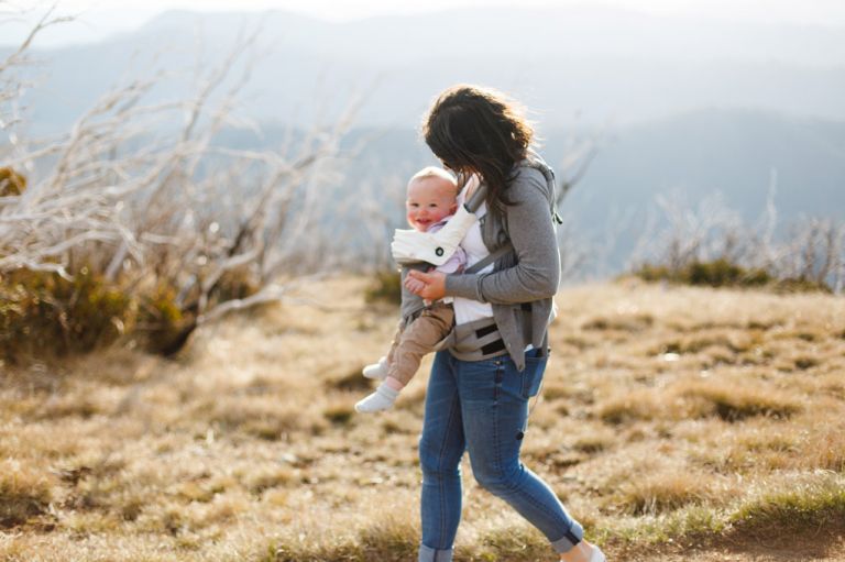 baby wearing lifestyle family session
