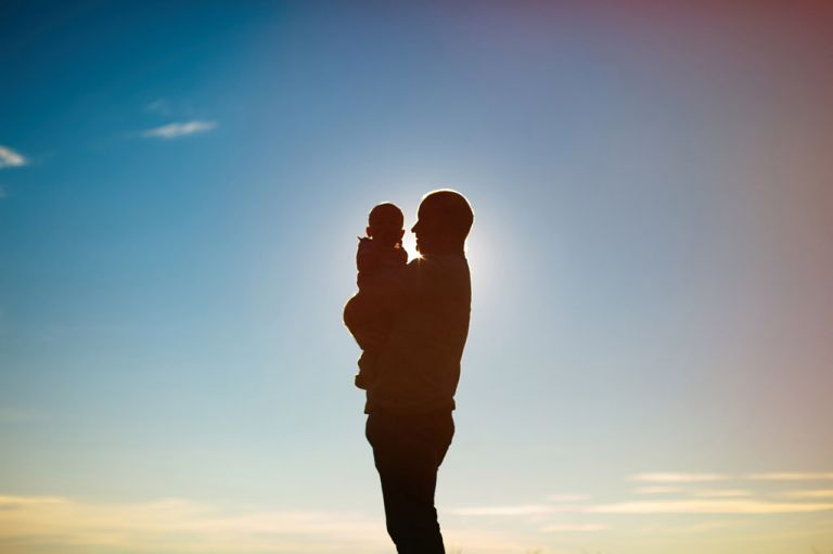 lifestyle family session sunset father and son