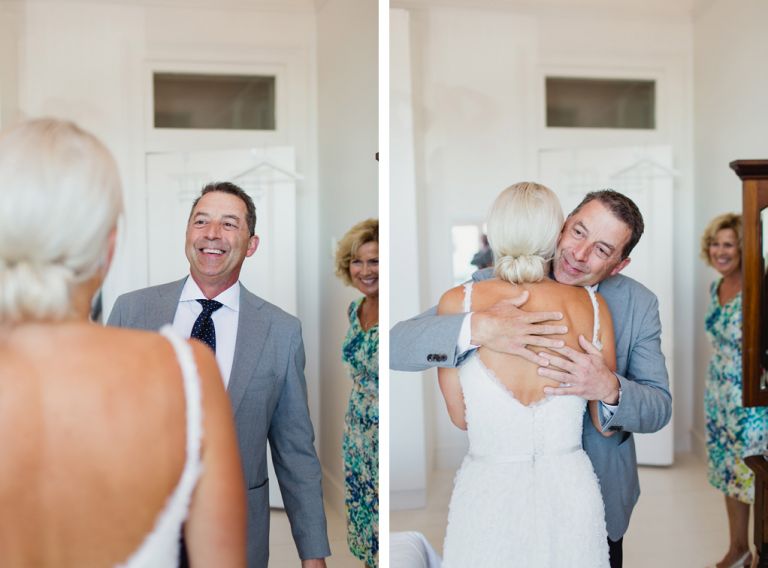 Father of the bride first look
