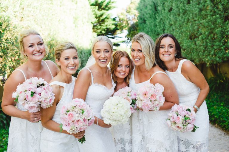 Bridesmaids group shot
