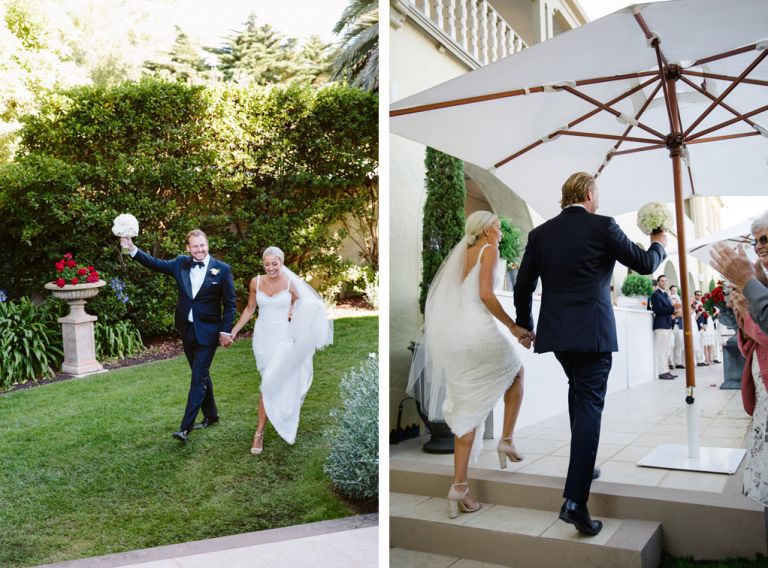 bride and groom announced
