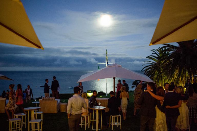 Wedding photography by moonlight