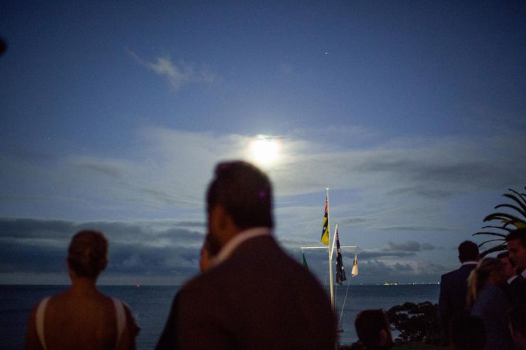 Wedding photography by moonlight