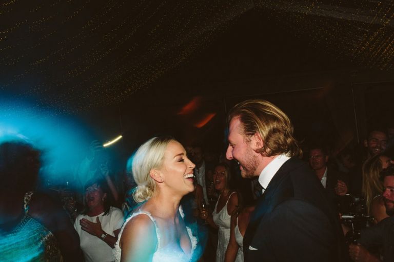 Bride and Groom dance party