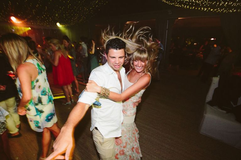 Dragging the shutter wedding reception photos